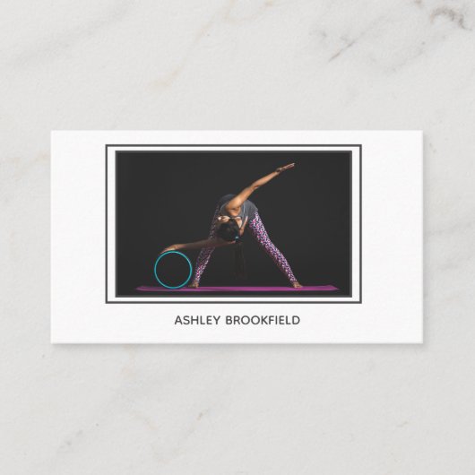 Moderne persoonlijke trainer foto visitekaartje (Voorkant)