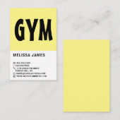 Moderne, persoonlijke trainer, Gym Instructor Visitekaartje (Voorkant / Achterkant)