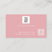 Moderne persoonlijke trainer voor fotocollage Fitn Visitekaartje (Achterkant)