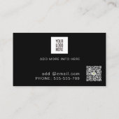 Moderne persoonlijke trainer voor fotocollage Fitn Visitekaartje (Achterkant)