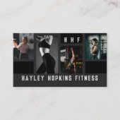 Moderne persoonlijke trainer voor fotocollage Fitn Visitekaartje (Voorkant)