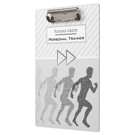 Moderne persoonlijke trainer voor professionals klembord (Links)