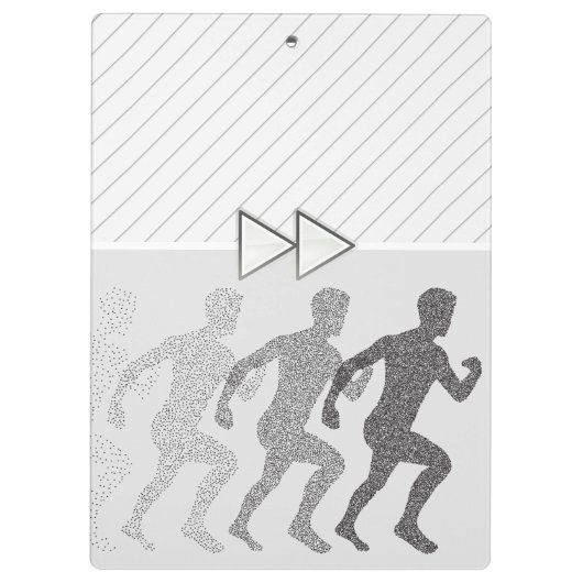 Moderne persoonlijke trainer voor professionals klembord (Achterkant)