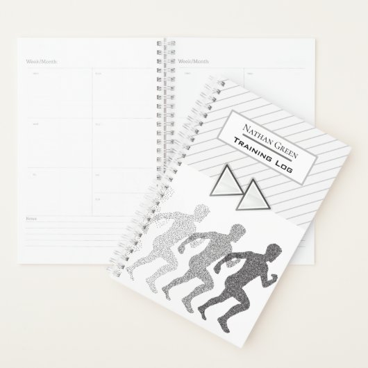 Moderne, persoonlijke trainingslogboeken voor het  planner (Display)