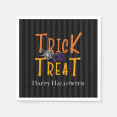 Moderne persoonlijke Trick or treat monogram Servet (Voorkant)