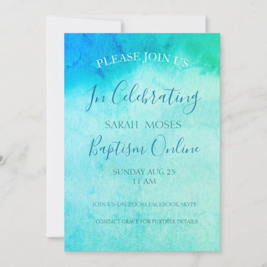 Moderne persoonlijke uitnodiging voor volwassenen (Voorkant)