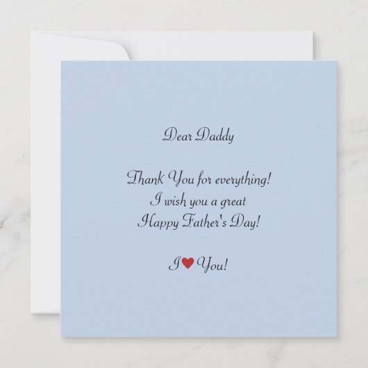 Moderne persoonlijke Vaderdag (Achterkant)