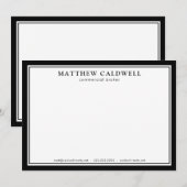 Moderne, persoonlijke verhalen — Eenvoudig Notitiekaartje (Voorkant / Achterkant)