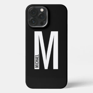 Moderne Persoonlijke Vette Monogram en Naam iPhone 13 Pro Max Hoesje