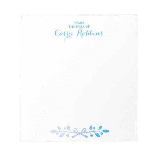 Moderne persoonlijke Waterverf pasta Notitieblok (Voorkant)