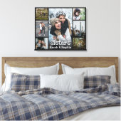 Moderne persoonlijke zussen 7 Foto-collage Canvas Afdruk (Insitu (Slaapkamer))