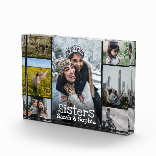 Moderne persoonlijke zussen 7 Foto-collage Fotoblokken (Rechts)