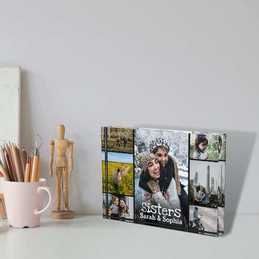 Moderne persoonlijke zussen 7 Foto-collage Fotoblokken