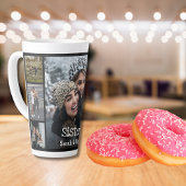 Moderne persoonlijke zussen 7 Foto-collage Latte Mok