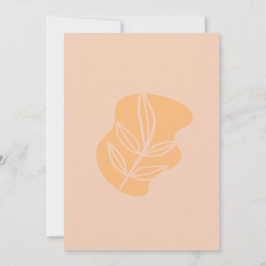 moderne perzik kaart (Achterkant)