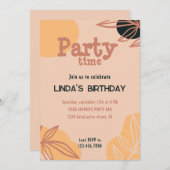 moderne perzik kaart (Voorkant / Achterkant)