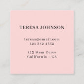 Moderne Perzik Mammy Contact Design Kortingskaartje (Achterkant)