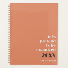 Moderne Perzik Oranje Wees Georganiseerd Persoonli Planner