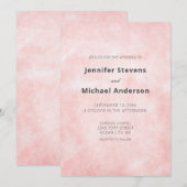 Moderne perzik Waterverf Clean minimalistische bru Kaart (Voorkant / Achterkant)