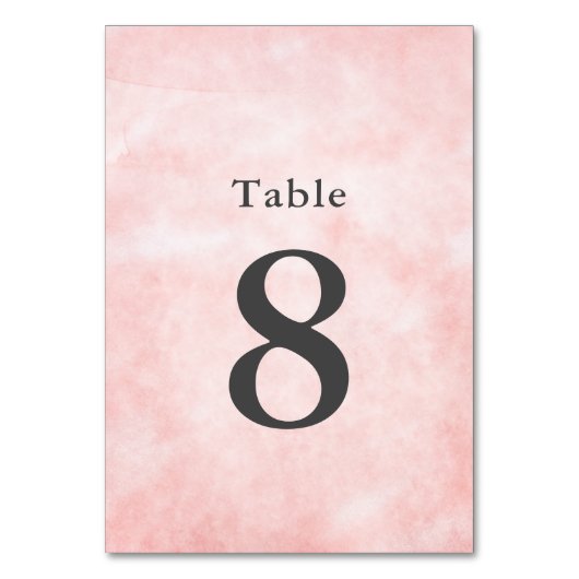 Moderne perzik Waterverf Clean minimalistische bru Kaart (Voorkant)