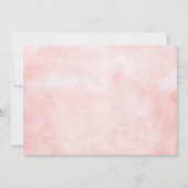 Moderne perzik Waterverf Clean minimalistische bru Save The Date (Achterkant)