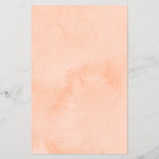 Moderne perzik waterverf make-up & haar flyer (Achterkant)