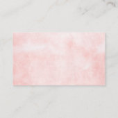 Moderne Perzik Waterverf Minimale Bruiloft Plaats Plaatskaartje (Achterkant)