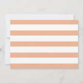 Moderne Perzikbloemen Moederdag bloemfoto Kaart (Achterkant)