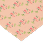 Moderne perzikkleur Trendy perzik thema Tafelkleed (Gekanteld)