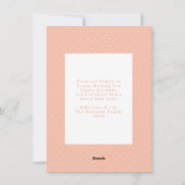 Moderne Perzikkleurblokfamilie 6 Foto-collage Feestdagenkaart (Achterkant)