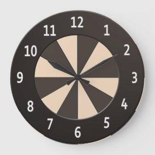 Moderne Perzikstralen om het even welke cirkel van Grote Klok