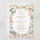 Moderne Perzische islamitische islamitische bruilo Kaart (Voorkant)