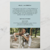 Moderne Pet Care Sitting Service Foto Business Flyer (Achterkant)