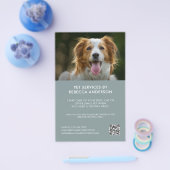 Moderne Pet Care Sitting Service Foto Business Flyer (Enkel)