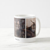 Moderne Pet Cat Custom Foto Koffiemok (Voorkant rechts)