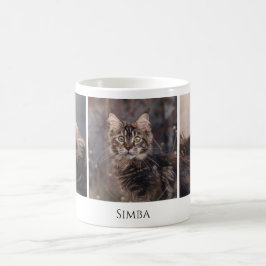 Moderne Pet Cat Custom Foto Koffiemok