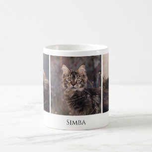 Moderne Pet Cat Custom Foto Koffiemok