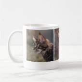 Moderne Pet Cat Custom Foto Koffiemok (Links)