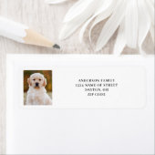 Moderne PET foto retour adreslabel Etiket (Insitu)