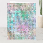 Moderne  Pet Pastel Christmas Kaart (Achterkant)