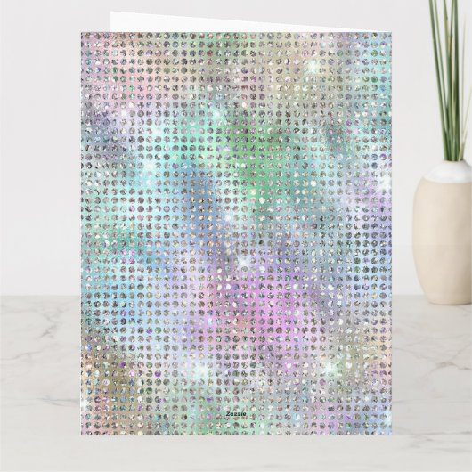 Moderne  Pet Pastel Christmas Kaart (Achterkant)