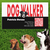 Moderne Pet Sitter Hond Walker Visitekaartje