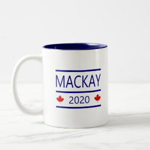 Moderne Peter MacKay 2020 met Maple Leaves Kleur Tweekleurige Koffiemok
