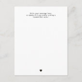 Moderne Photo Bloemenmeisje-kaartje (Achterkant)