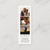 Moderne Photo Booth 3-Photo QR-code Bewaar de datu Mini Visitekaartje (Voorkant)