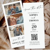 Moderne Photo Booth Bladwijzer bruiloft Save The Date