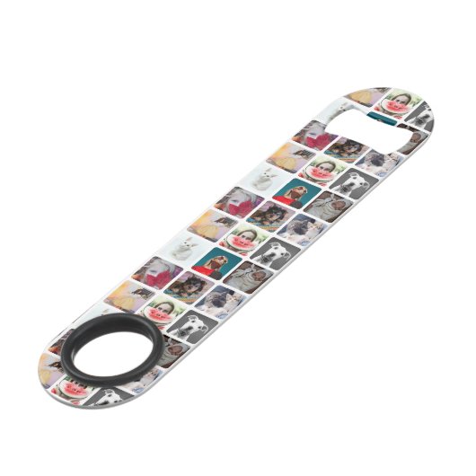 Moderne Photo Collage Keepomwille Speed Flessenopener (Voorkant Gekanteld)