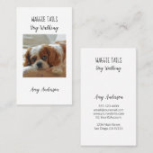 Moderne Photo Dog Sitter/Walker Visitekaartje (Voorkant / Achterkant)