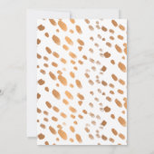 Moderne PHOTO Faux Metal Gold Folie Typografie Save The Date (Achterkant)