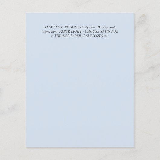 Moderne PHOTO-OVERLAY TEKST Weddenschap budget Flyer (Achterkant)